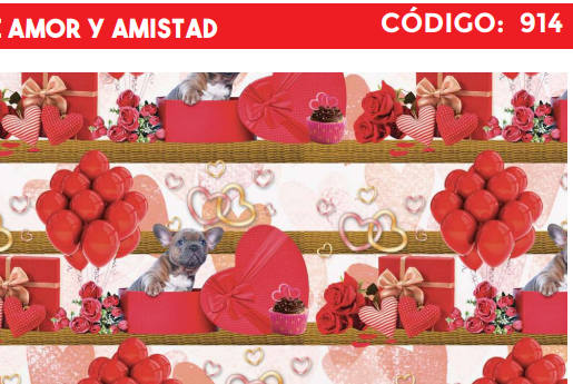 4300-914 PLIEGO DE REGALO AMOR Y AMISTAD
