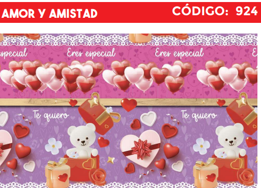 4300-924 PLIEGO DE REGALO AMOR Y AMISTAD