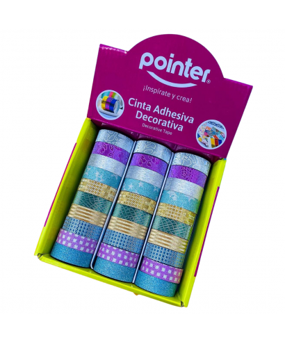 CINTA DECORATIVA POINTER BOTE (90 ROLLITOS) FX60