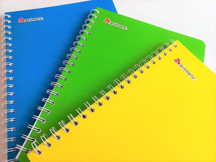 CUADERNO ESPIRAL 70 H. DOBLE LINEA ARIMANY FX24