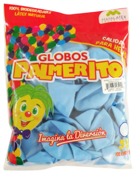 GLOBO #9 PALMERITO CELESTE