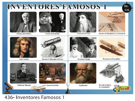 LAMINAS EDUCATIVAS INVENTORES FAMOSOS 1