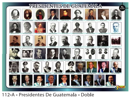 LAMINAS EDUCATIVAS PRESIDENTES DE GUATEMALA (DOBLE)