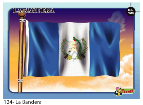 Laminas educativas La Bandera De Guatemala