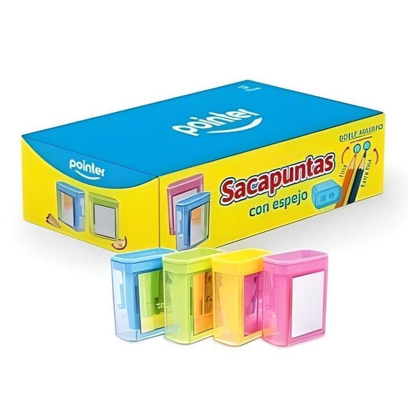 SACAPUNTAS C/ESPEJO C/DEPOSITO POINTER 2A. CX12