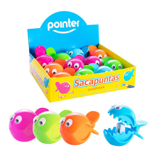  SACAPUNTAS POINTER PEZ C/DEPOSITO 1A. CX12 FX60