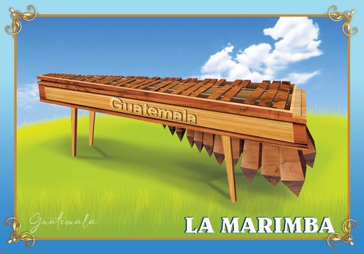 [4270-9] 4270-9 POSTER MARIMBA DE GUATEMALA