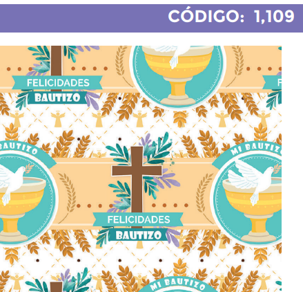[4300-1109] 4300-1109 PLIEGO DE REGALO RELIGIOSO
