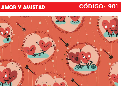 [4300-901] 4300-901 PLIEGO DE REGALO AMOR Y AMISTAD
