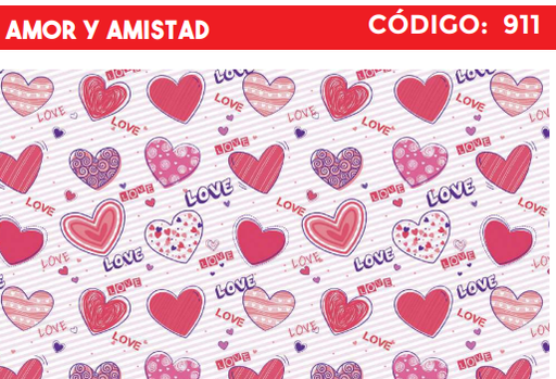 [4300-911] 4300-911 PLIEGO DE REGALO AMOR Y AMISTAD