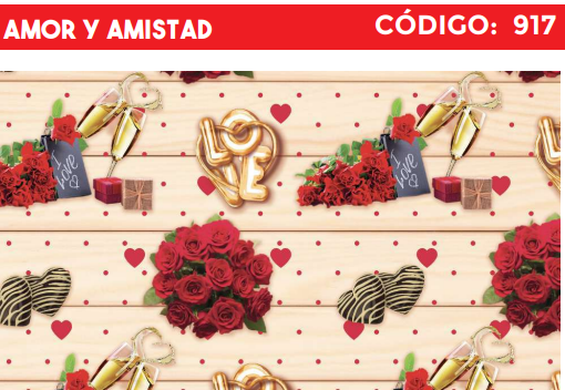 [4300-917] 4300-917 PLIEGO DE REGALO AMOR Y AMISTAD