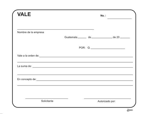 [1010-23] BLOCK VALES 1/4 DE CARTA 50 H.