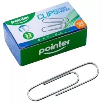 [PC-33MM-100] CLIPS ESTANDAR POINTER METALIZADO CX100 FX250