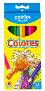 [RCP-12 ] CRAYON MADERA LARGO POINTER 12 COL. FX240