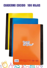 [6000-34] CUADERNO COSIDO 100 H. BLANCO CONCEPT FX60