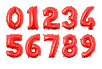 [GR16-6] GLOBO ROJO 16" NO. 6