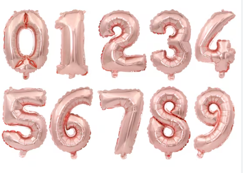 [GRG16-7] GLOBO ROSE GOLD 16" NO. 7