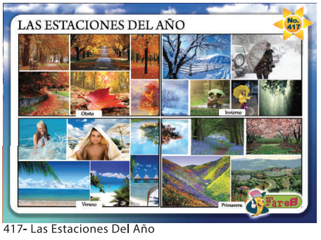 [F417] LAMINAS EDUCATIVAS F-417 LAS ESTACIONES DEL AÑO