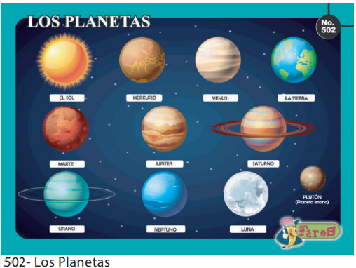 [F502] LAMINAS EDUCATIVAS LOS PLANETAS