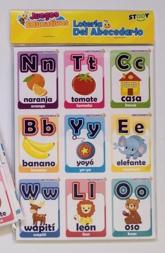 [7020-010A] LOTERIA EDUCATIVA - EL ABECEDARIO FX168 USD.
