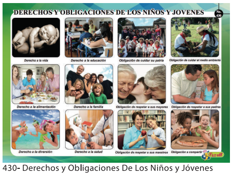 [F430] Lamina Educativa f430 Derechos y obli. de los NINOS Y JOVENES