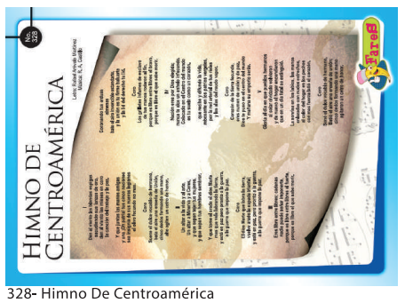 [F328] Laminas Educativas - f328 Himno de Centro America