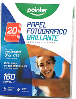 [PP-1201-160] PAPEL FOTOGRAFICO 160 POINTER