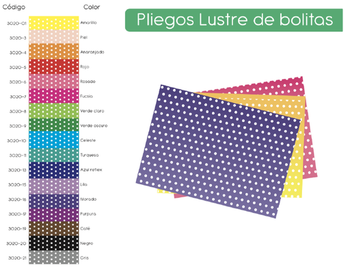 [3020-01] PLIEGO LUSTRE BOLITAS AMARILLO CANARIO