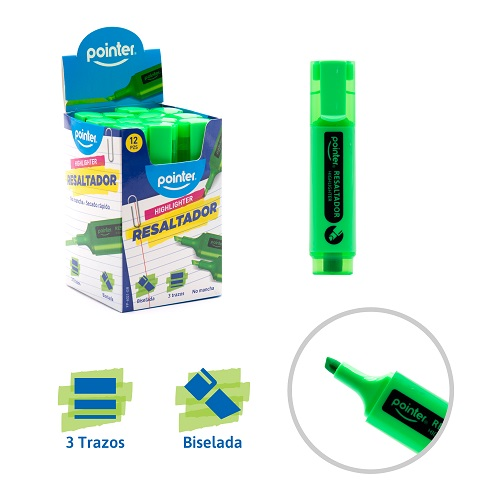[FP-6021-GR] RESALTADOR POINTER VERDE FX60