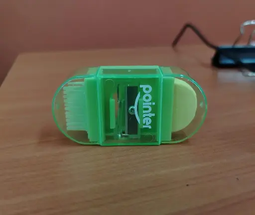 [SH-8013] SACAPUNTAS POINTER C/DEPOSITO  (+BORRADOR+ESCOBITA) CX12